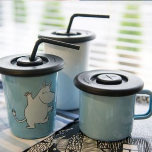 Silikonlock muminmugg muminglas emalj Lilla Stork