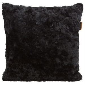Lina Fårskinnskudde 40x40cm svart