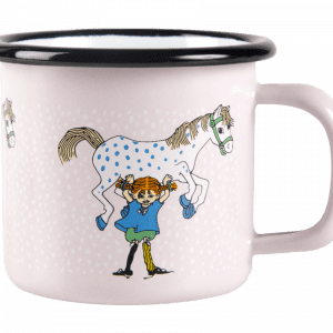 Emaljmugg Pippi och Lilla Gubben