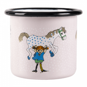 Emaljmugg Pippi och Lilla Gubben