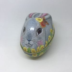 Påskägg Kanin i Plåt - Grå