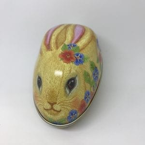 Påskägg Kanin i Plåt - gul