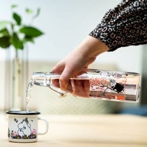 Mumin Glasflaska Mumin med Patentkork - Röda Bär