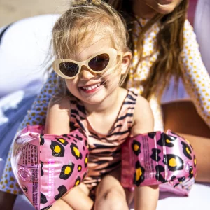 Armpuffar - Rosa Leopard - För lek och bad