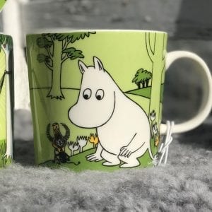Arabia Mugg Mumintrollet Grön