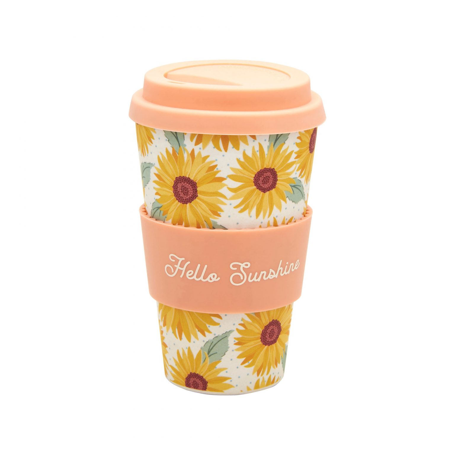 Take-Away Mugg i Bambu - Solrosor