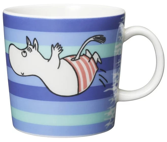 Arabia Muminmugg Simhopp – Säsongsmugg Sommar 2006 Muggens design: Tove Slotte 2006