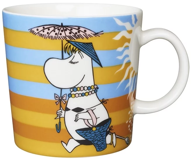 Arabia Muminmugg Strandliv-Säsongsmugg Sommaren 2008