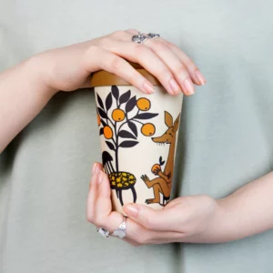 Mumin Take Away Mugg - Sniff, Apelsin