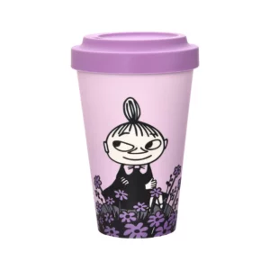 Mumin Take Away Mugg - Lilla My, Lila Blommor
