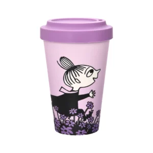Mumin Take Away Mugg - Lilla My, Lila Blommor