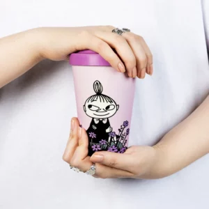 Mumin Take Away Mugg - Lilla My, Lila Blommor
