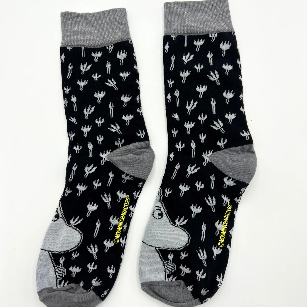 Mumin Strumpor - Mumintrollet, Svart, Strl. 36-40