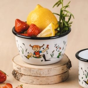 Pippi Emaljskål - Pippi och Herr Nilsson, 3 dl