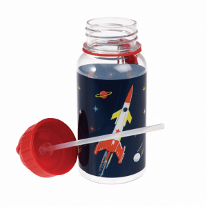 Vattenflaska med Sugrör, Space Age