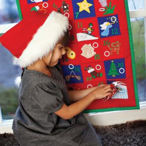 Adventskalender i Tyg för Egna Presenter - Röd