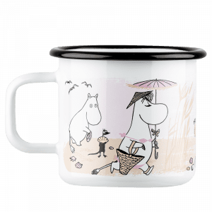 Mumin Emaljmugg - Stranden, 3,7dl