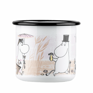 Mumin Emaljmugg - Stranden, 3,7dl