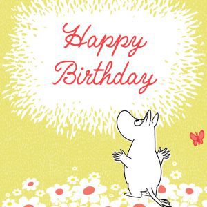 Mumin Gratulationskort - Happy Birthday