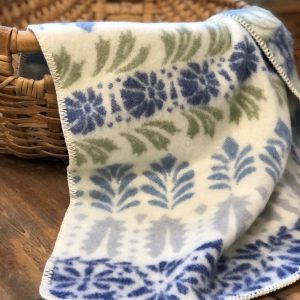 Arvet Barnfilt 100% Ull - Blå