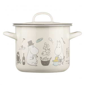 Mumin Emaljkastrull med Lock, 2,5 L - Bon Apetit