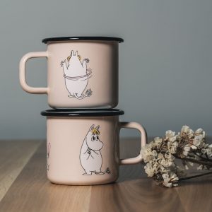 Mumin Emaljmugg - Snorkfröken. beige, 3,7 dl