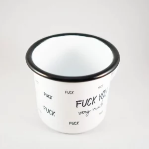 Emaljmugg - Fuck You Very Much, 350 ml