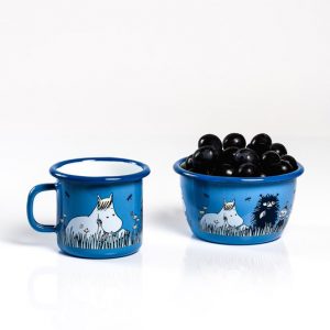 Mumin Emaljmugg - Vänner, 2,5dl