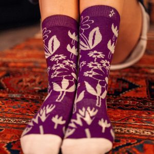 Mumin Strumpor - Lilla My, Glow in the Dark, storl 36-40