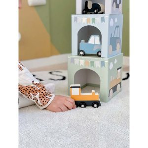 Stapelbara Klossar med Bilar - Jabadabado