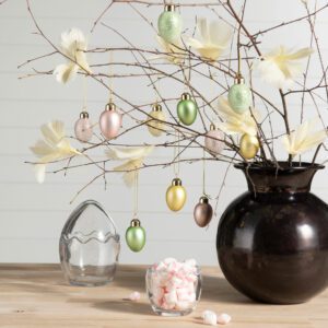 Hängande Påskägg i Glas, Pastell - 12 pack