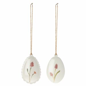 Hängande påskägg i metall - 2-pack