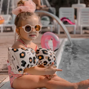 Armpuffar, Beige Leopard - För lek och bad