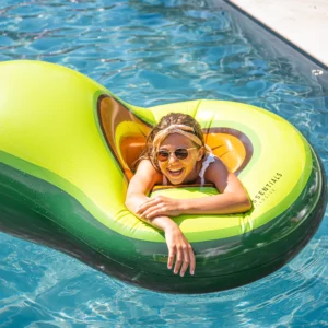 Uppblåsbar Avokado Badring med badboll