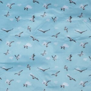 Picknickfilt, Fiskmås - Plastad Baksida