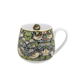 Porslinsmugg William Morris - Tekopp, Strawberry Theif, Blå