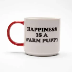 Snobben Porslinsmugg - Happiness is a warm puppy