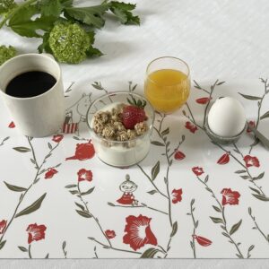 Mumin Bordsunderlägg - Teaparty Röd Blomma