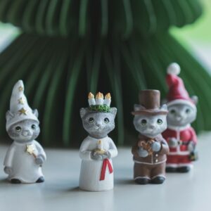 Luciatåg, Katter - 4 stycken (Lussekatter)