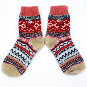 Mumin Stickade Strumpor - Fair Isle, Lilla My