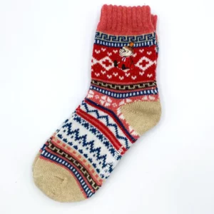 Mumin Stickade Strumpor - Fair Isle, Lilla My
