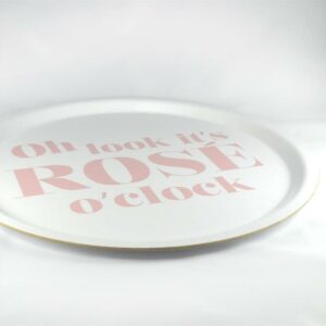 Bricka, Rund - Rosé o´clock