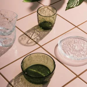 Mumin Glasskål - Mystisk Skog, Tallgrön