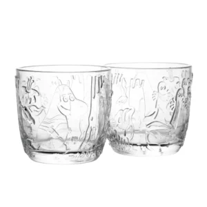 Muminglas, 2-pack - Mystisk Skog, Klar