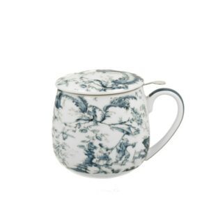 Porslinsmugg med Tesil och Lock - Orient, Blå