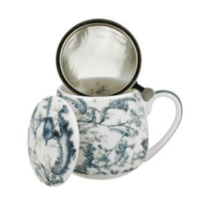 Porslinsmugg med Tesil och Lock - Orient, Blå