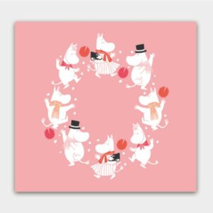 Mumin Servetter - Celebration, Rosa