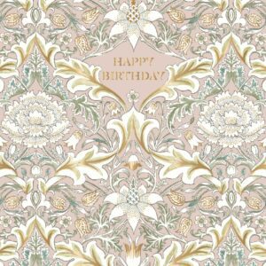 Gratulationskort Happy Birthday - William Morris