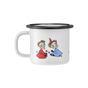 Mumin Emaljmugg - Tofslan och Vifslan, 1,5 dl