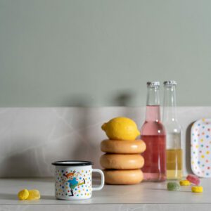Pippi Emaljmugg - Hoppsansa, 2,5 dl